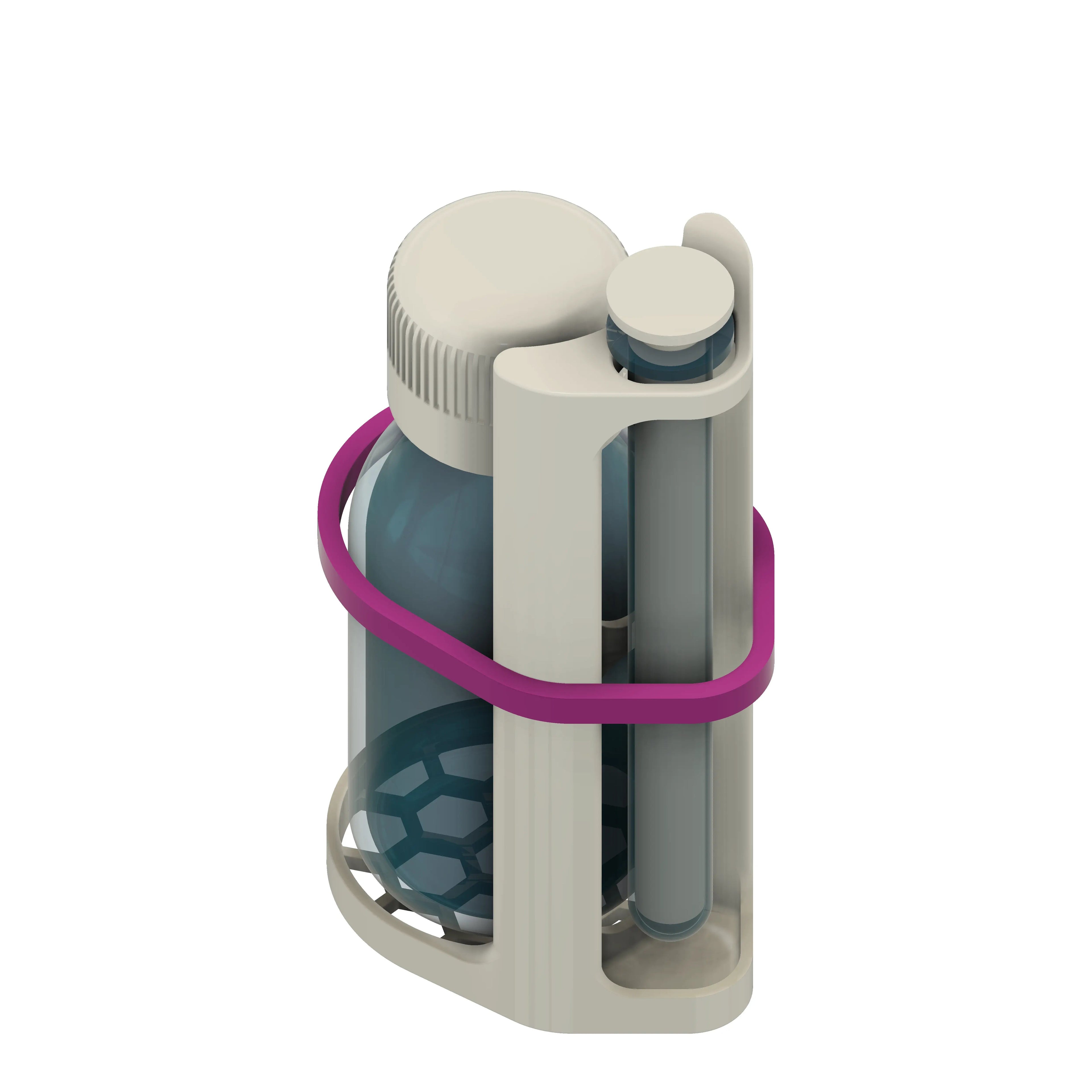 Suppa Two - Support pour pipette compact - Blanc / Avec-Blanc / Sans-Gris / Avec-Gris / Sans-Noir / Avec-Noir / Sans-Jaune / Avec-Jaune / Sans-Bleu / Avec-Bleu / Sans - | Suppa