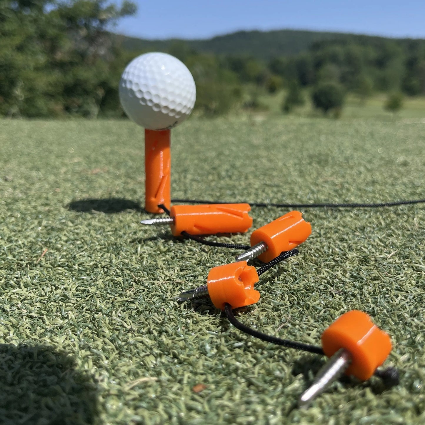 Vanotee – tee de golf durable- Orange-Sans - Suppa