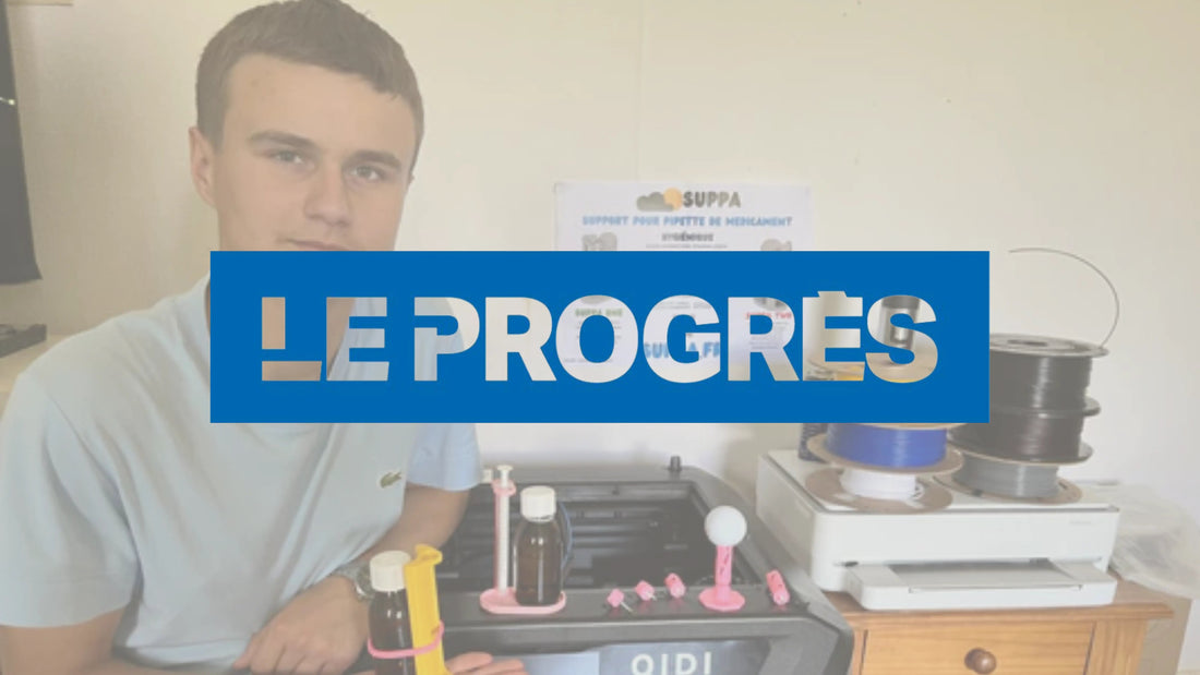 Le Progres : Dans sa chambre, ce jeune de 15 ans fabrique des objets innovants - Suppa