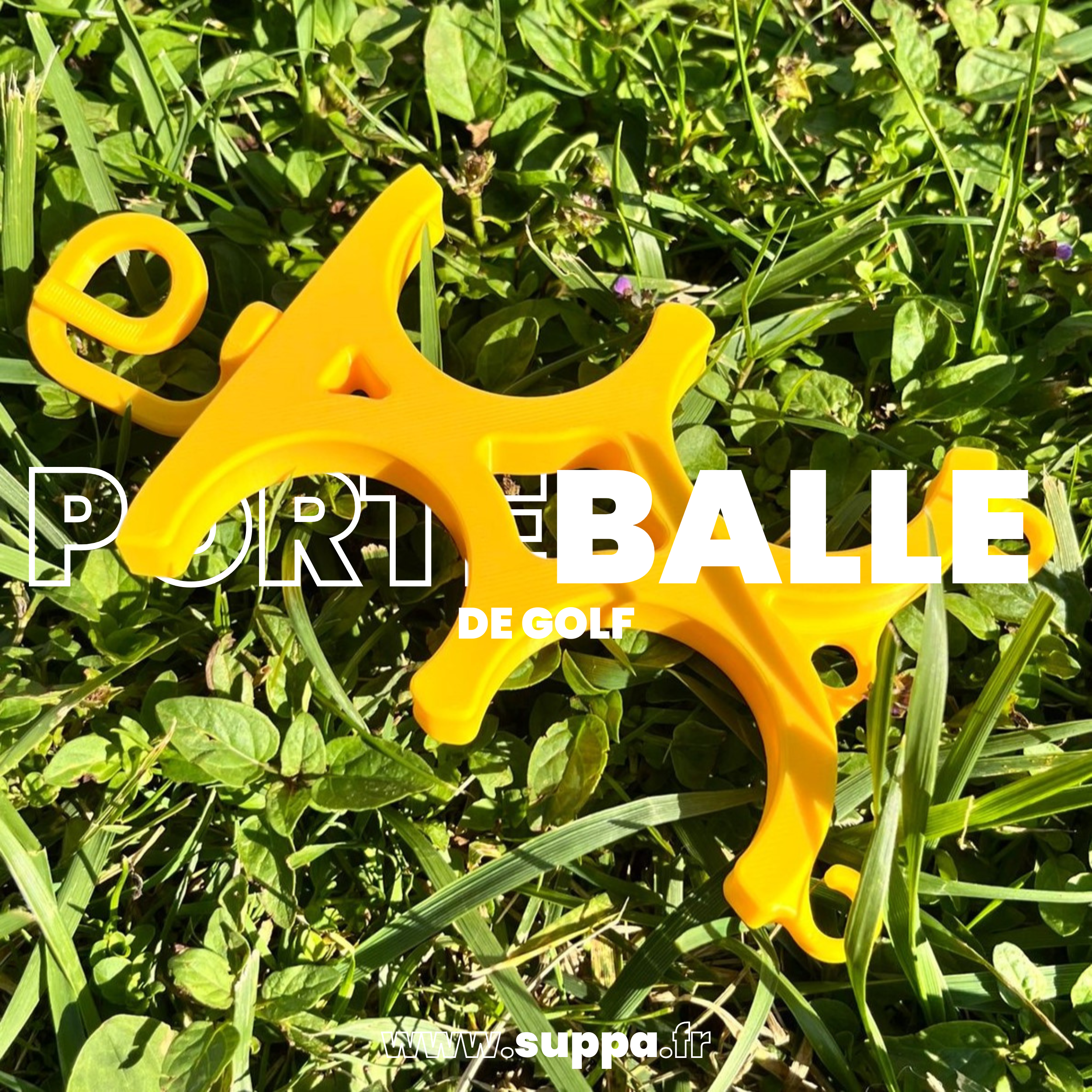 Porte-balle de golf Suppa, accessoire pratique pour transporter facilement ses balles de golf.
