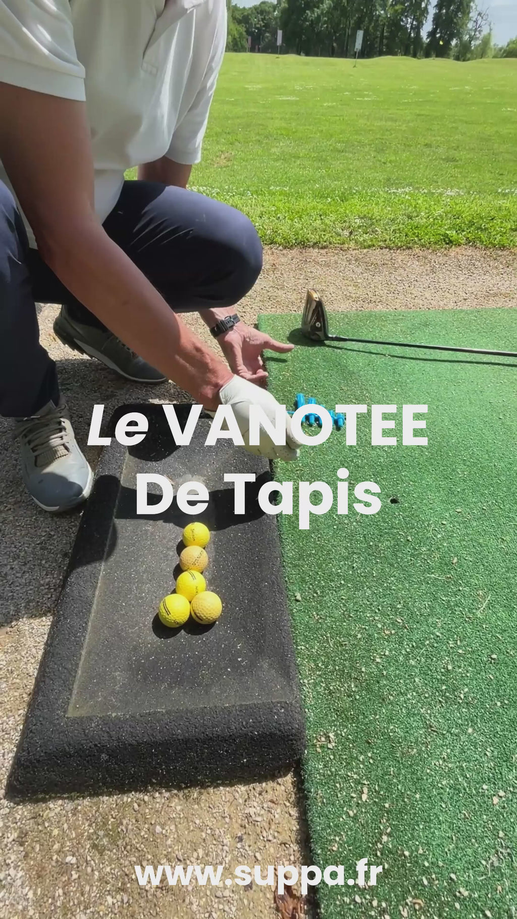 Vanotee de Tapis - Tee de golf pour tapis de practice -  Tee de tapis pour golf - Suppa.